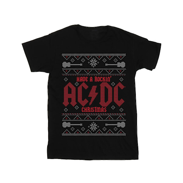 ACDC Boys Have A Rockin Christmas T-Shirt 9-11 år Svart Black 9-11 Years