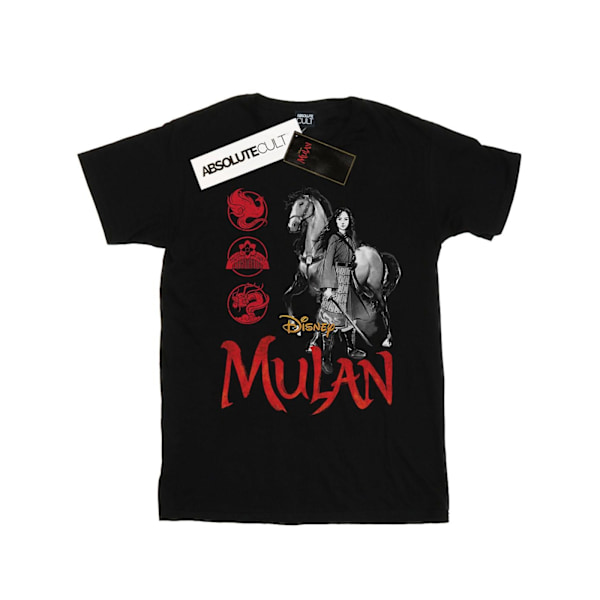 Disney Boys Mulan Movie Horse Pose T-Shirt 9-11 år Svart Black 9-11 Years