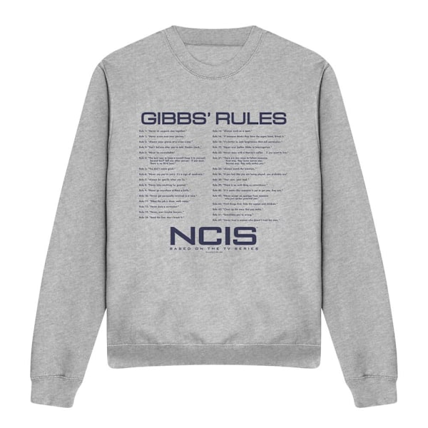NCIS Unisex Vuxen Gibbs Rules Sweatshirt M Sport Heather Sport Heather M
