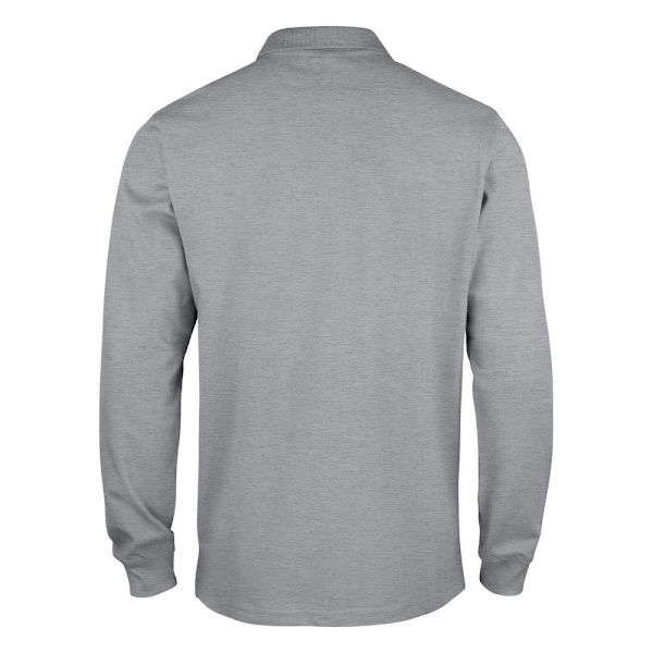 Clique Classic Lincoln Melange Långärmad Poloskjorta 5XL Grey 5XL