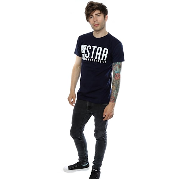 DC Comics Herr The Flash STAR Labs T-shirt S Deep Navy Deep Navy S