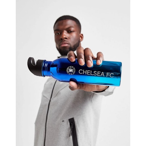 Chelsea FC Metallic Sports Bottle One Size Blå Blue One Size