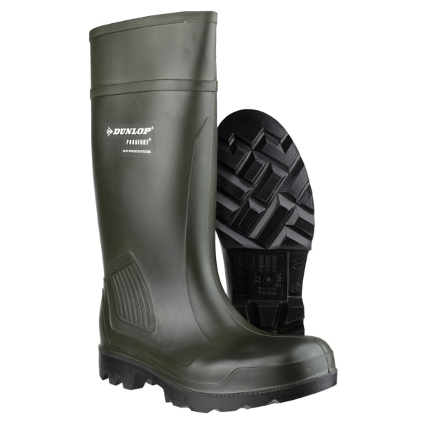 Dunlop D460933 Purofort PRO Non-Safety / Herrstövlar / Plain Rub Green 44 EUR