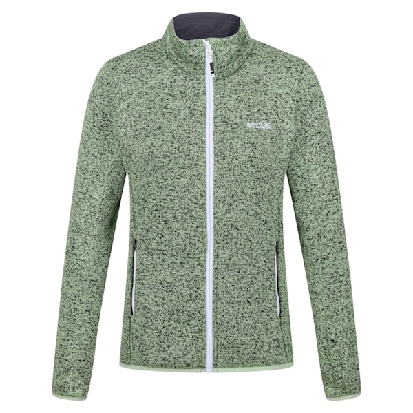 Regatta Dam Fleecejacka Newhill Marl Full Zip 10 UK Quiet Green/Seal Grey 10 UK
