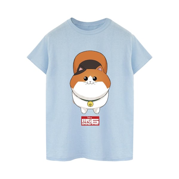 Disney Dam/Kvinnor Big Hero 6 Baymax Kitten Face Bomull Boyfriend T-Shirt M Baby Blue Baby Blue M