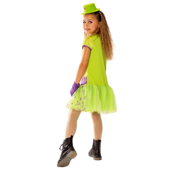 Batman Girls Riddler kostym 9-10 år grön/lila Green/Purple 9-10 Years