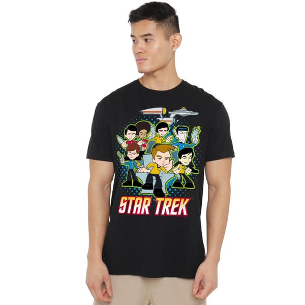 Star Trek Quogs Herr Collage T-shirt L Svart Black L