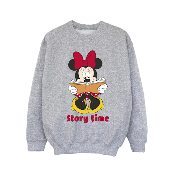 Disney Girls Minnie Mouse Story Time Sweatshirt 9-11 år Spor Sports Grey 9-11 Years