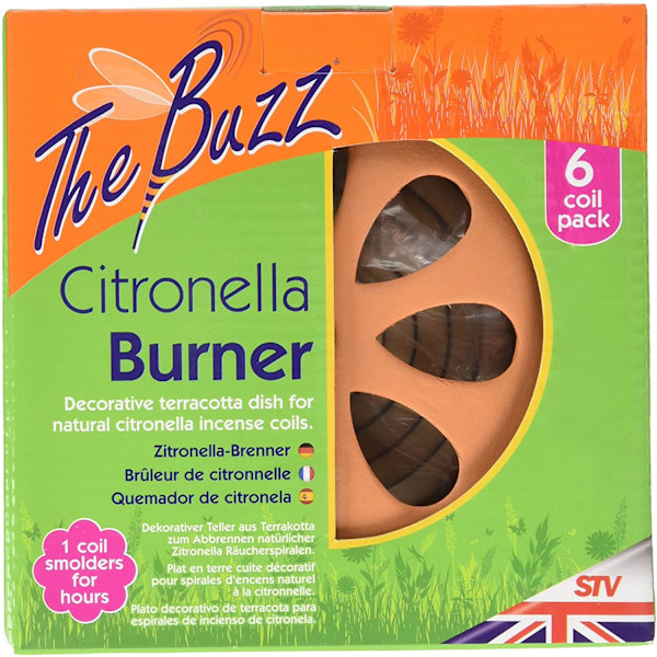 The Buzz Citronella Burner Coils (6-pack) One Size Orange Orange One Size