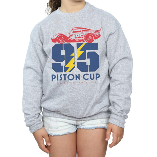 Disney Girls Cars Piston Cup 95 Sweatshirt 5-6 år Sports Grå Sports Grey 5-6 Years