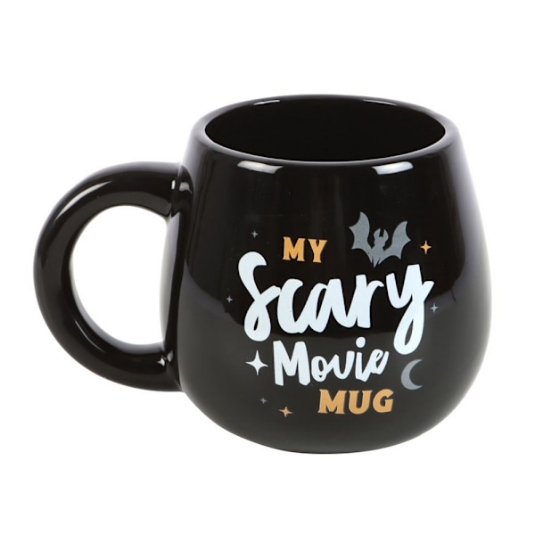 Something Different Min Läskiga Film Rundad Mugg One Size Svart/Vit Black/White One Size