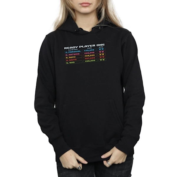 Ready Player One Dam/Kvinnor 8-Bit Scoreboard Hoodie XL Svart Black XL