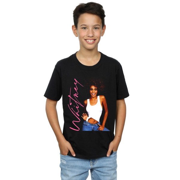 Whitney Houston Boys Whitney Smile T-Shirt 12-13 år Svart Black 12-13 Years