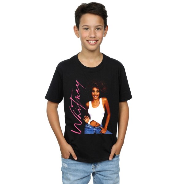 Whitney Houston Boys Whitney Smile T-Shirt 5-6 år Svart Black 5-6 Years