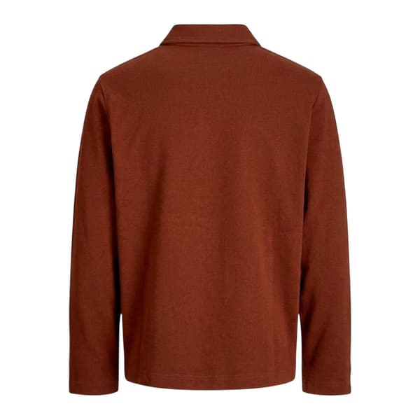 Jack And Jones Herr Split Neck Relaxed Fit Sweatshirt S Brandy Brandy S