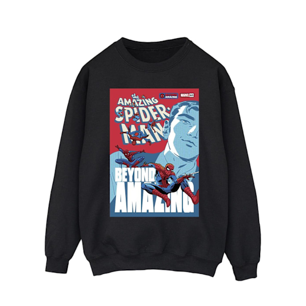 Marvel Herr Spider-Man Beyond Amazing Cover Sweatshirt L Svart Black L