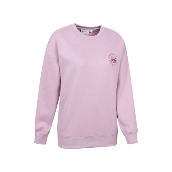 Mountain Warehouse Dam/Dam Text Avslappnad Sweatshirt 16 Pink 16 UK