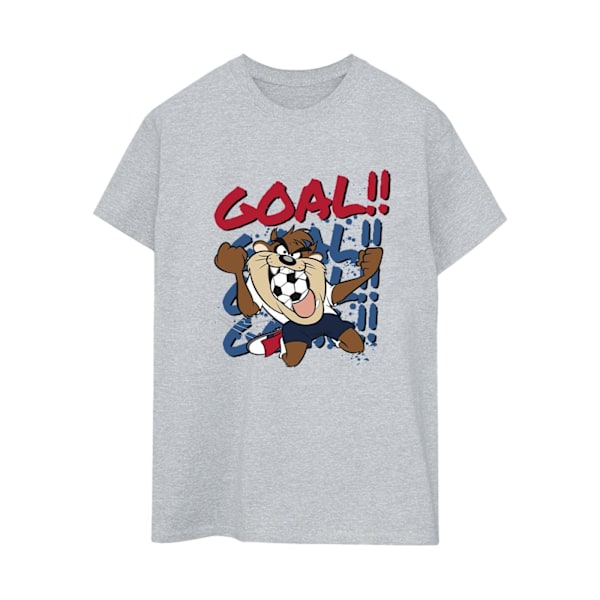 Looney Tunes Dam/Damer Taz Mål Mål Mål Bomull Pojkvän Sports Grey XL