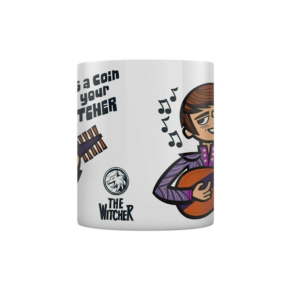 The Witcher Kasta en slant mugg En storlek Vit White One Size
