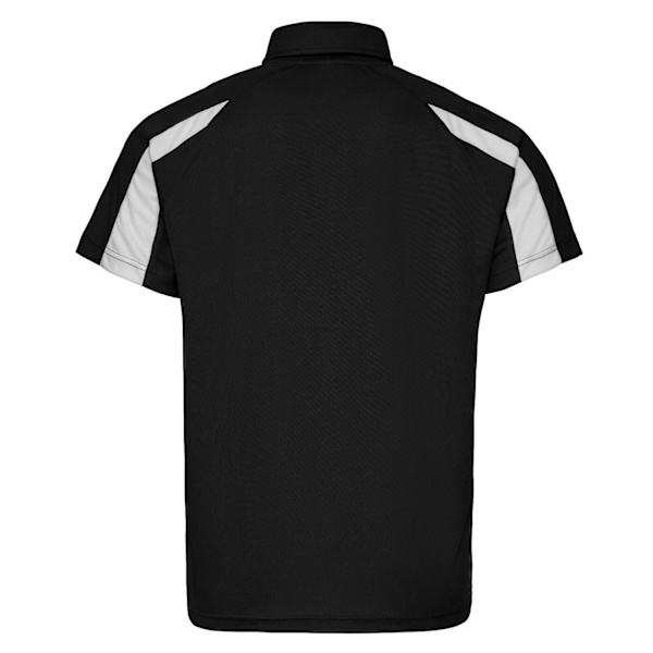 AWDis Cool Herr Kontrast Polotröja M Jet Black/Arctic White Jet Black/Arctic White M