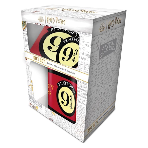 Harry Potter Platform 9 3/4 Presentset One Size Röd/Svart/Krämig Red/Black/Cream One Size