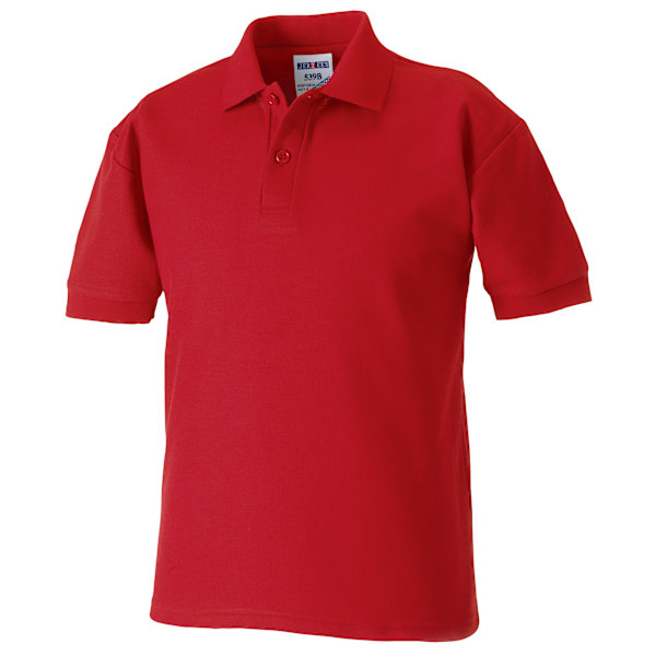 Jerzees Schoolgear Barn 65/35 Pique Poloskjorta 3-4 Klassisk Classic Red 3-4