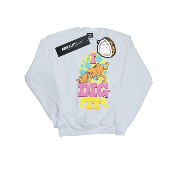 Scooby Doo Boys Easter I Dig It Sweatshirt 7-8 år Vit White 7-8 Years