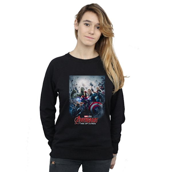 Marvel Studios Dam/Damer Avengers Age Of Ultron Poster Sweatshirt Black M