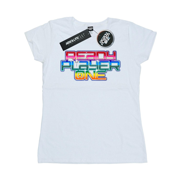 Ready Player One Dam/Dam Rainbow Logo Bomull T-shirt L Vit White L