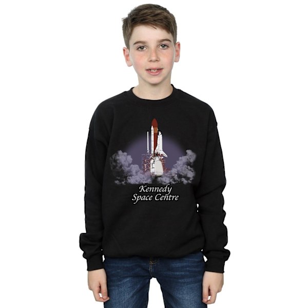 NASA Boys Kennedy Space Centre Lift Off Sweatshirt 9-11 år B Black 9-11 Years