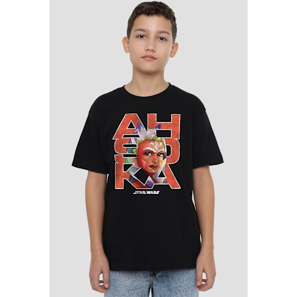 Ahsoka Barn/Kids T-Shirt 5-6 År Svart Black 5-6 Years