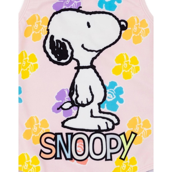 Snoopy Barnkläder/Barn En Delig Baddräkt 5-6 År Rosa/Vit/Gul Pink/White/Yellow 5-6 Years