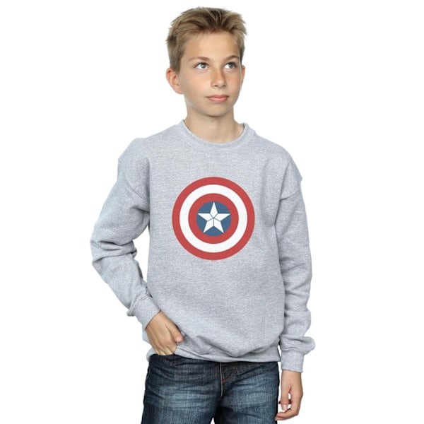 Marvel Boys Captain America Civil War Shield Sweatshirt 9-11 År Sports Grey 9-11 Years