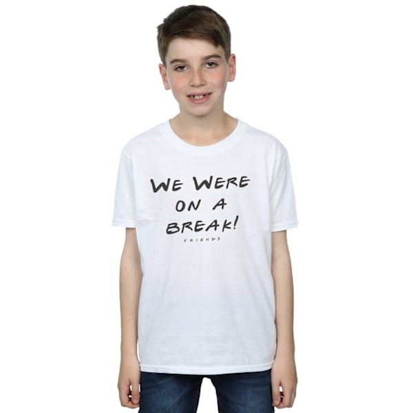 Friends Boys We Were On A Break Text T-Shirt 7-8 År Vit White 7-8 Years