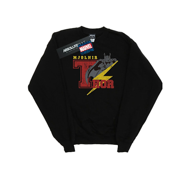 Marvel Pojkar Thor Mjolnir Sweatshirt 5-6 År Svart Black 5-6 Years