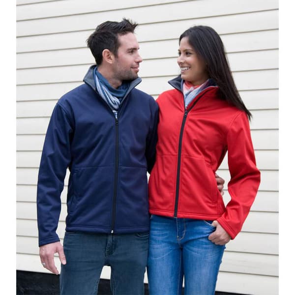 Result Core Herr Soft Shell 3-lagers Vattentät Jacka S Marin Blå Navy Blue S