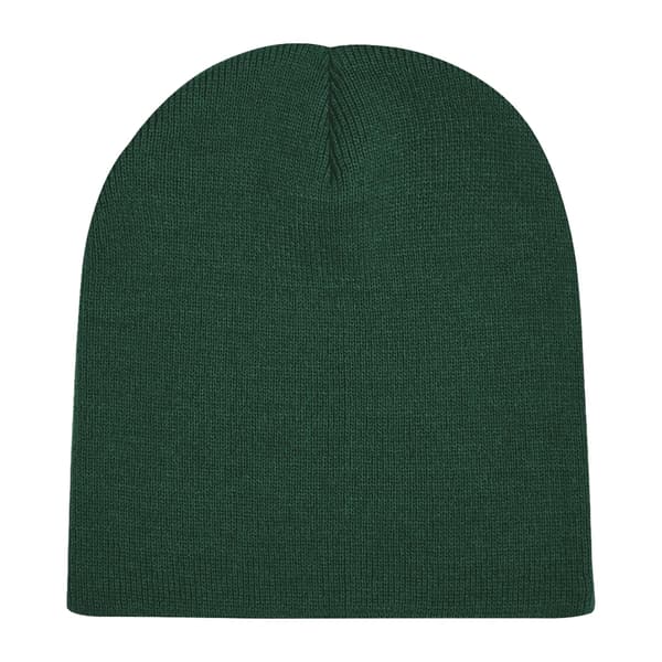 Beechfield Basic Knitted Winter Beanie Hat One Size Bottl Bottle Green One Size