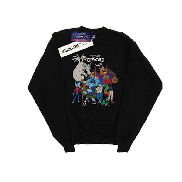 Disney Mens Onward Character Collage Sweatshirt M Svart Black M