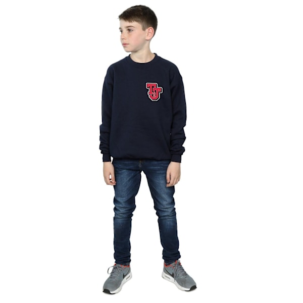 Tom And Jerry Boys Collegiate Logo Sweatshirt 12-13 år Marinblå Navy Blue 12-13 Years