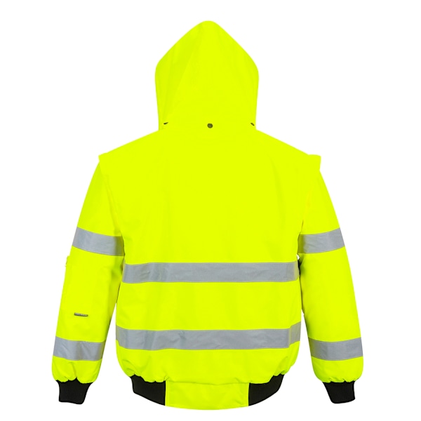 Portwest Herr 3 i 1 Hi-Vis Bomberjacka M Gul Yellow M