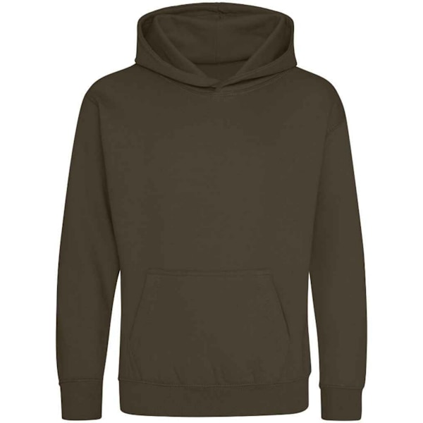 Awdis Barn/Barn Heather Hoodie 7-8 År Olivgrön Olive Green 7-8 Years