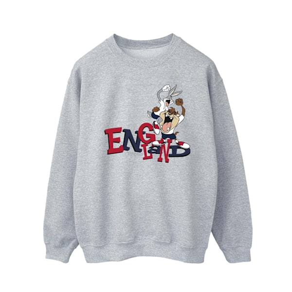 Looney Tunes Herr Bugs & Taz England Sweatshirt S Sports Grey Sports Grey S