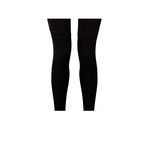 TriDri Dam/Dam Ribbstickad Yoga Leggings med kontrastbotten XS Black/Black XS