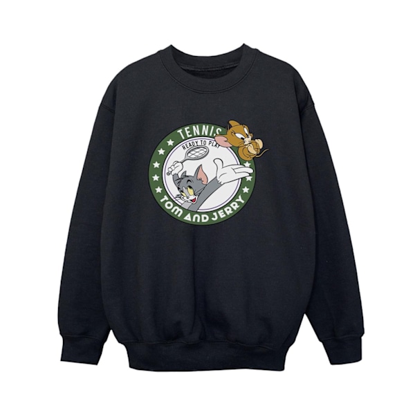 Tom And Jerry Boys Tennis Ready To Play Sweatshirt 5-6 År Bl Black 5-6 Years