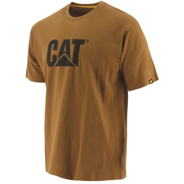 Caterpillar Mänsvarumärke logotyp T-shirt XL brons Bronze XL