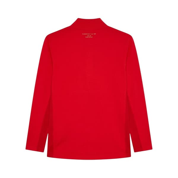 Ellesse Herr Zip Neck Långärmad Golf Tröja L Röd Red L