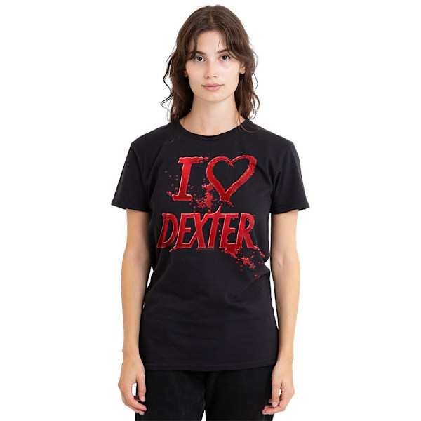 Dexter Unisex Vuxen I Heart Dexter T-Shirt L Svart Black L