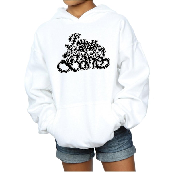 The Band Girls Hoodie 12-13 år Vit White 12-13 Years