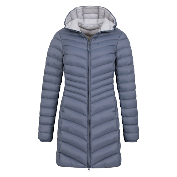 Mountain Warehouse Dam/Damer Florence Lång Vadderad Jacka 14 Blue 14 UK