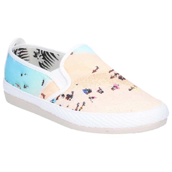 Flossy Dam/Dam Pastel Slip On Sko 4 UK Ecru Ecru 4 UK